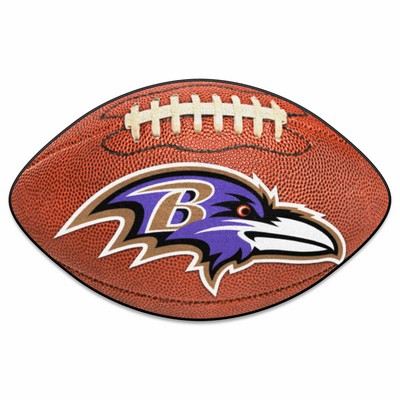 Fan Mats  LLC Baltimore Ravens Football Mat Brown