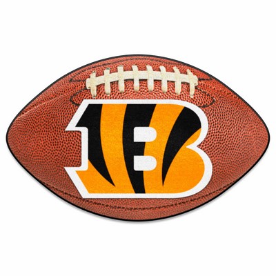 Fan Mats  LLC Cincinnati Bengals Football Mat Brown