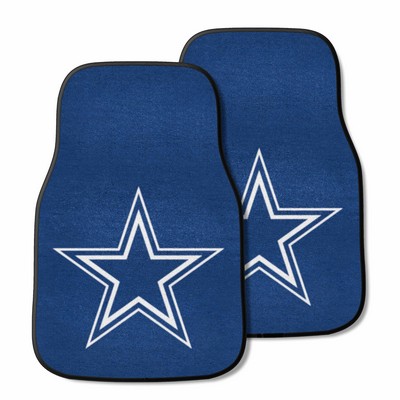 Fan Mats  LLC Dallas Cowboys 2-pc Carpet Car Mat Set Blue