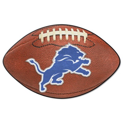 Fan Mats  LLC Detroit Lions Football Mat Brown