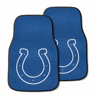 Fan Mats  LLC Indianapolis Colts 2-pc Carpet Car Mat Set Blue