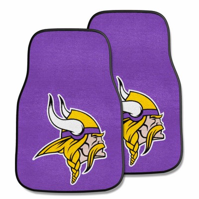 Fan Mats  LLC Minnesota Vikings 2-pc Carpet Car Mat Set Purple