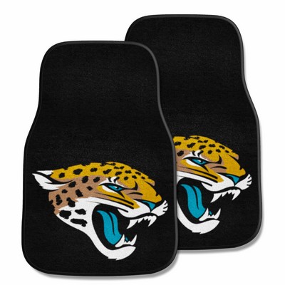 Fan Mats  LLC Jacksonville Jaguars 2-pc Carpet Car Mat Set Black