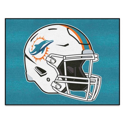 Fan Mats  LLC Miami Dolphins All-Star Mat Aqua