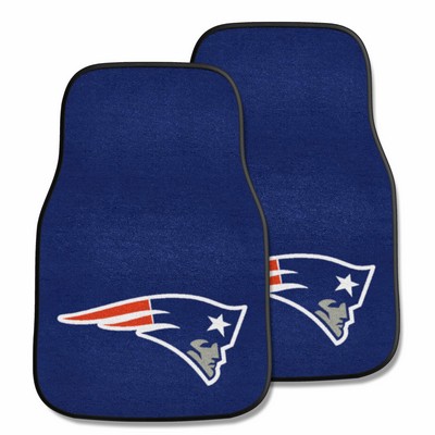 Fan Mats  LLC New England Patriots 2-pc Carpet Car Mat Set Navy