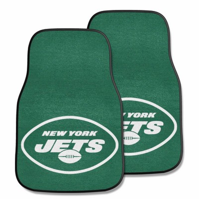 Fan Mats  LLC New York Jets 2-pc Carpet Car Mat Set Green