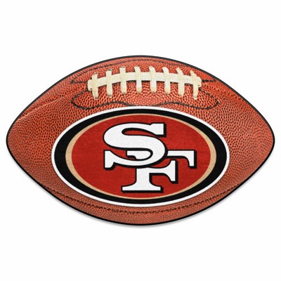 Fan Mats  LLC San Francisco 49ers Football Mat Brown