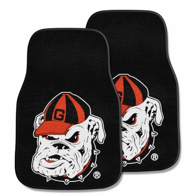 Fan Mats  LLC Georgia Bulldogs 2-pc Carpet Car Mat Set Black