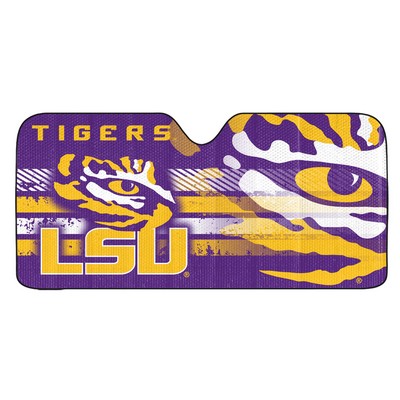 Fan Mats  LLC LSU Tigers Auto Shade Purple