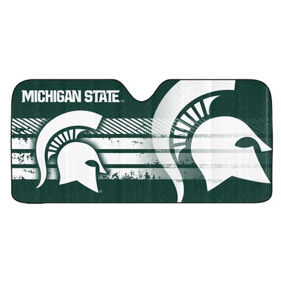 Fan Mats  LLC Michigan State Spartans Auto Shade Green