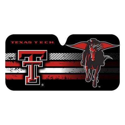 Fan Mats  LLC Texas Tech Red Raiders Auto Shade Black