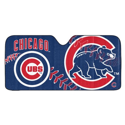 Fan Mats  LLC Chicago Cubs Auto Shade Blue