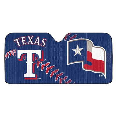 Fan Mats  LLC Texas Rangers Auto Shade Navy