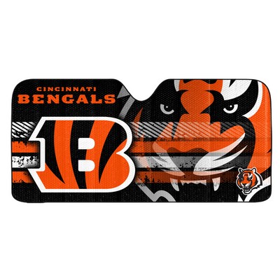 Fan Mats  LLC Cincinnati Bengals Auto Shade Black