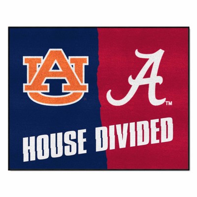 Fan Mats  LLC House Divided Alabama / Auburn House Divided Mat Multi