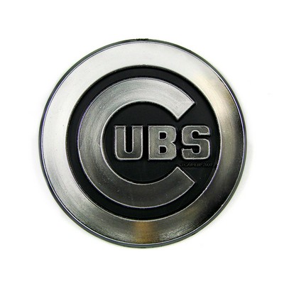 Fan Mats  LLC Chicago Cubs Molded Chrome Emblem Chrome