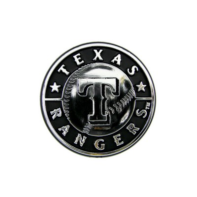 Fan Mats  LLC Texas Rangers Molded Chrome Emblem Chrome