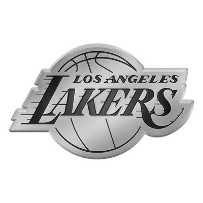 Fan Mats  LLC Los Angeles Lakers Molded Chrome Emblem Chrome