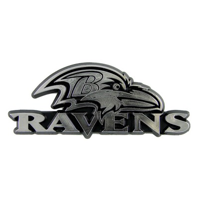 Fan Mats  LLC Baltimore Ravens Molded Chrome Emblem Chrome