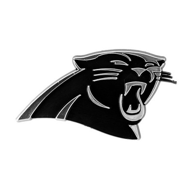 Fan Mats  LLC Carolina Panthers Molded Chrome Emblem Chrome