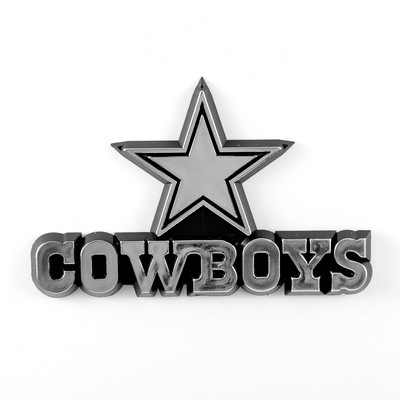 Fan Mats  LLC Dallas Cowboys Molded Chrome Emblem Chrome