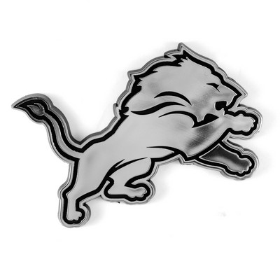 Fan Mats  LLC Detroit Lions Molded Chrome Emblem Chrome