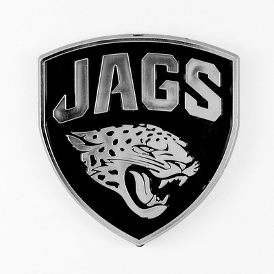 Fan Mats  LLC Jacksonville Jaguars Molded Chrome Emblem Chrome