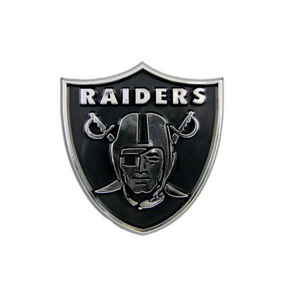 Fan Mats  LLC Las Vegas Raiders Molded Chrome Emblem Chrome