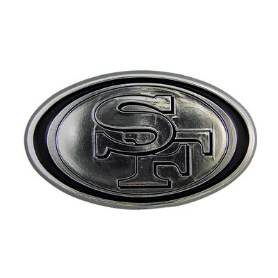 Fan Mats  LLC San Francisco 49ers Molded Chrome Emblem Chrome