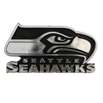 Fan Mats  LLC Seattle Seahawks Molded Chrome Emblem Chrome