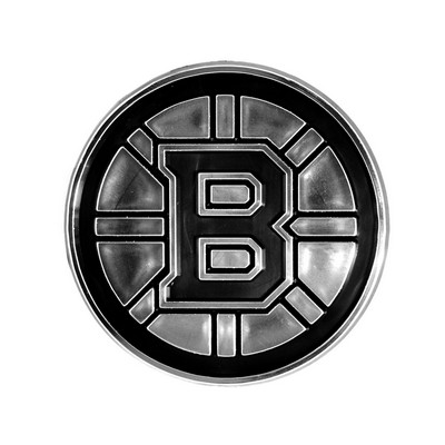 Fan Mats  LLC Boston Bruins Molded Chrome Emblem Chrome