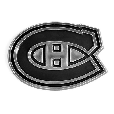 Fan Mats  LLC Montreal Canadiens Molded Chrome Emblem Chrome