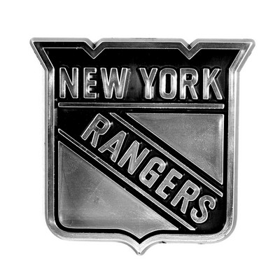 Fan Mats  LLC New York Rangers Molded Chrome Emblem Chrome