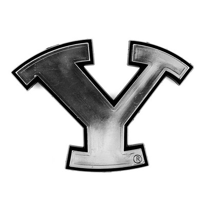 Fan Mats  LLC BYU Cougars Molded Chrome Emblem Chrome