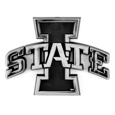 Fan Mats  LLC Iowa State Cyclones Molded Chrome Emblem Chrome