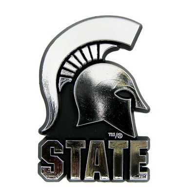 Fan Mats  LLC Michigan State Spartans Molded Chrome Emblem Chrome