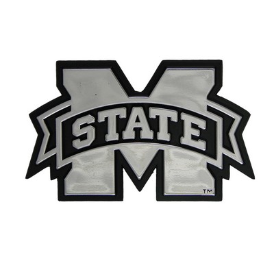 Fan Mats  LLC Mississippi State Bulldogs Molded Chrome Emblem Chrome