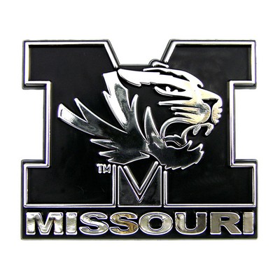 Fan Mats  LLC Missouri Tigers Molded Chrome Emblem Chrome