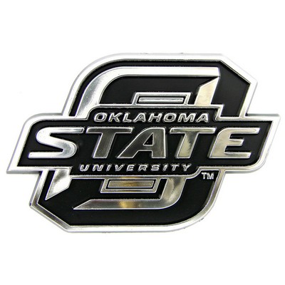 Fan Mats  LLC Oklahoma State Cowboys Molded Chrome Emblem Chrome