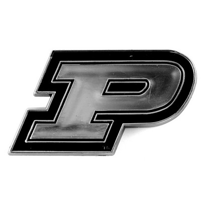 Fan Mats  LLC Purdue Boilermakers Molded Chrome Emblem Chrome