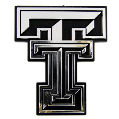 Fan Mats  LLC Texas Tech Red Raiders Molded Chrome Emblem Chrome