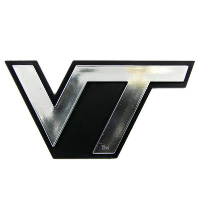 Fan Mats  LLC Virginia Tech Hokies Molded Chrome Emblem Chrome