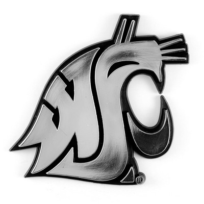 Fan Mats  LLC Washington State Cougars Molded Chrome Emblem Chrome