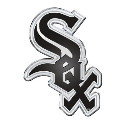 Fan Mats  LLC Chicago White Sox Embossed Color Emblem Black