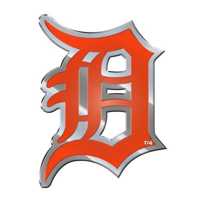 Fan Mats  LLC Detroit Tigers Embossed Color Emblem Orange