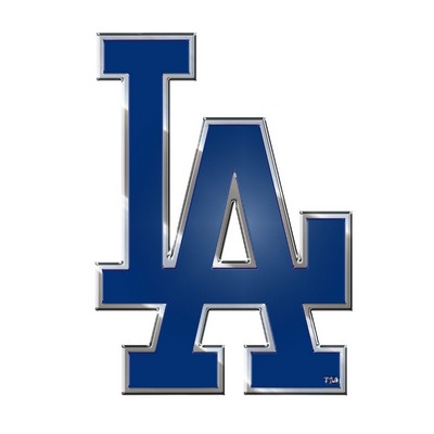 Fan Mats  LLC Los Angeles Dodgers Embossed Color Emblem Blue