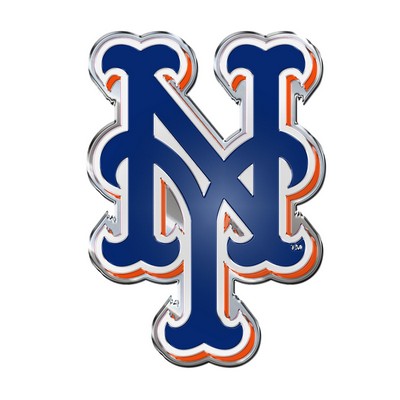 Fan Mats  LLC New York Mets Embossed Color Emblem Navy