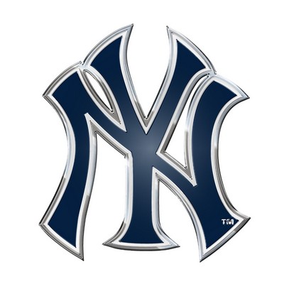 Fan Mats  LLC New York Yankees Embossed Color Emblem Blue