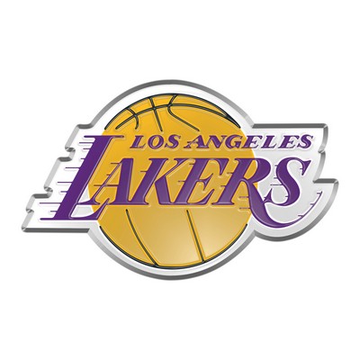 Fan Mats  LLC Los Angeles Lakers Embossed Color Emblem Yellow