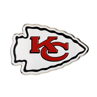 Fan Mats  LLC Kansas City Chiefs Embossed Color Emblem Red